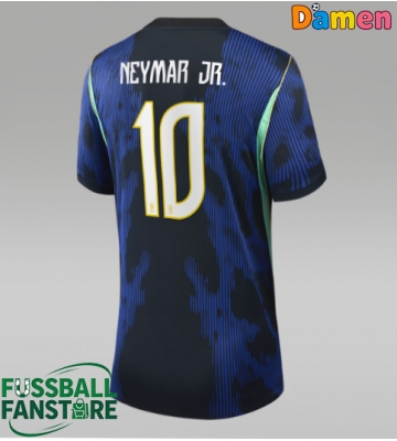 Brasilien Neymar Jr #10 Replik Auswärtstrikot Damen WM 2026 Kurzarm